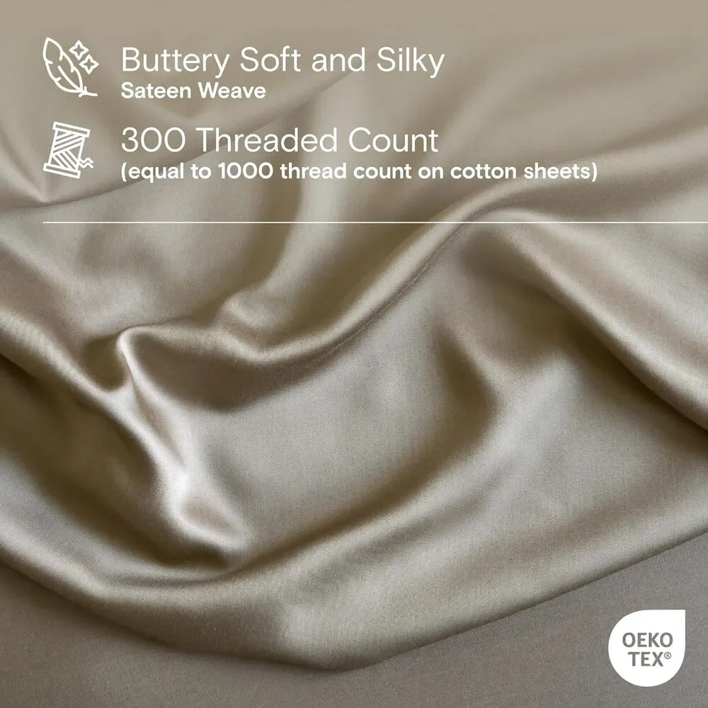 NWT Sijo DOZ Duvet Cover 2PC Set and 1 Sham Dune, King/Cal King